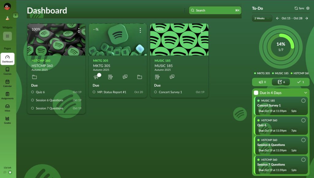 Spotify mockup